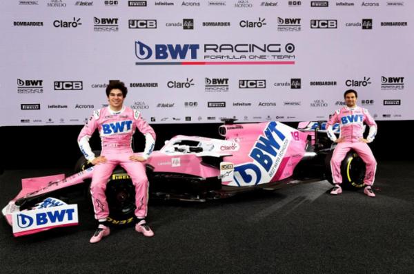Checo P&eacute;rez y Lance Stroll develan el nuevo RP20 del Racing Point F1 Team