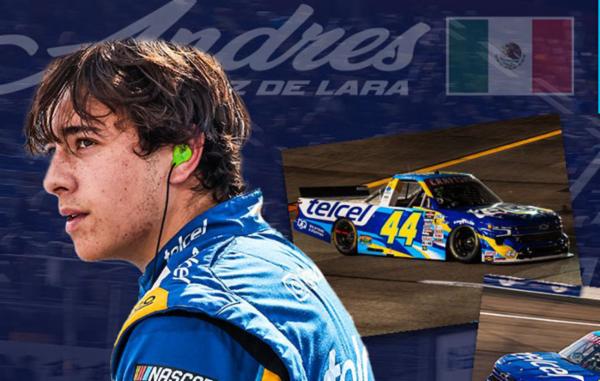 Andrés Pérez de Lara se estrena en Darlington en la camioneta #44 Telcel-Claro-Infinitum