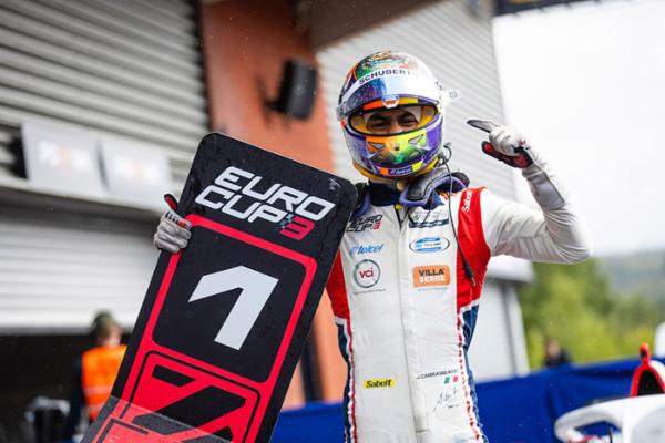 Triunfo de Jesse Carrasquedo en Spa y podio de tercer lugar en Eurocup-3