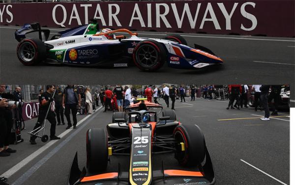 Módica cosecha de los pilotos F2 de Escudería Telmex Telcel en Bakú