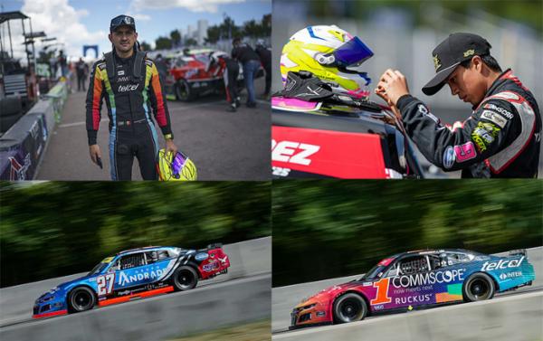 Eloy López, Abraham Calderón y Helio Meza atacan la Potosina 200 en el inicio de las semifinales de NASCAR México