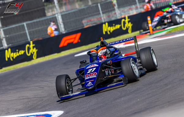Helio Meza gana la carrera uno en el cierre de temporada de F4 NACAM en el marco del GP de M&eacute;xico
