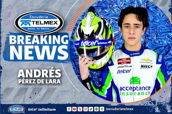 Acceptance Insurance y Niece Motorsports anuncian nueva alianza con el piloto de NASCAR Andr&eacute;s P&eacute;rez de Lara