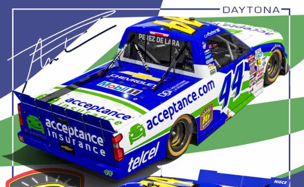 Inicia Andr&eacute;s P&eacute;rez de Lara temporada de NASCAR Truck este viernes en Daytona