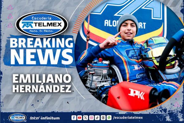 Emiliano Hern&aacute;ndez se integra a Escuder&iacute;a Telmex Telcel