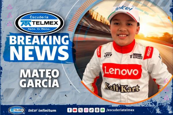 Mateo Garc&iacute;a Pati&ntilde;o se une al equipo Lenovo Kali Kart en el MINI GR3