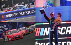 Gran ánimo priva en Calderón, Baca y López, pilotos Telmex-Telcel, para la carrera de NASCAR México en Monterrey